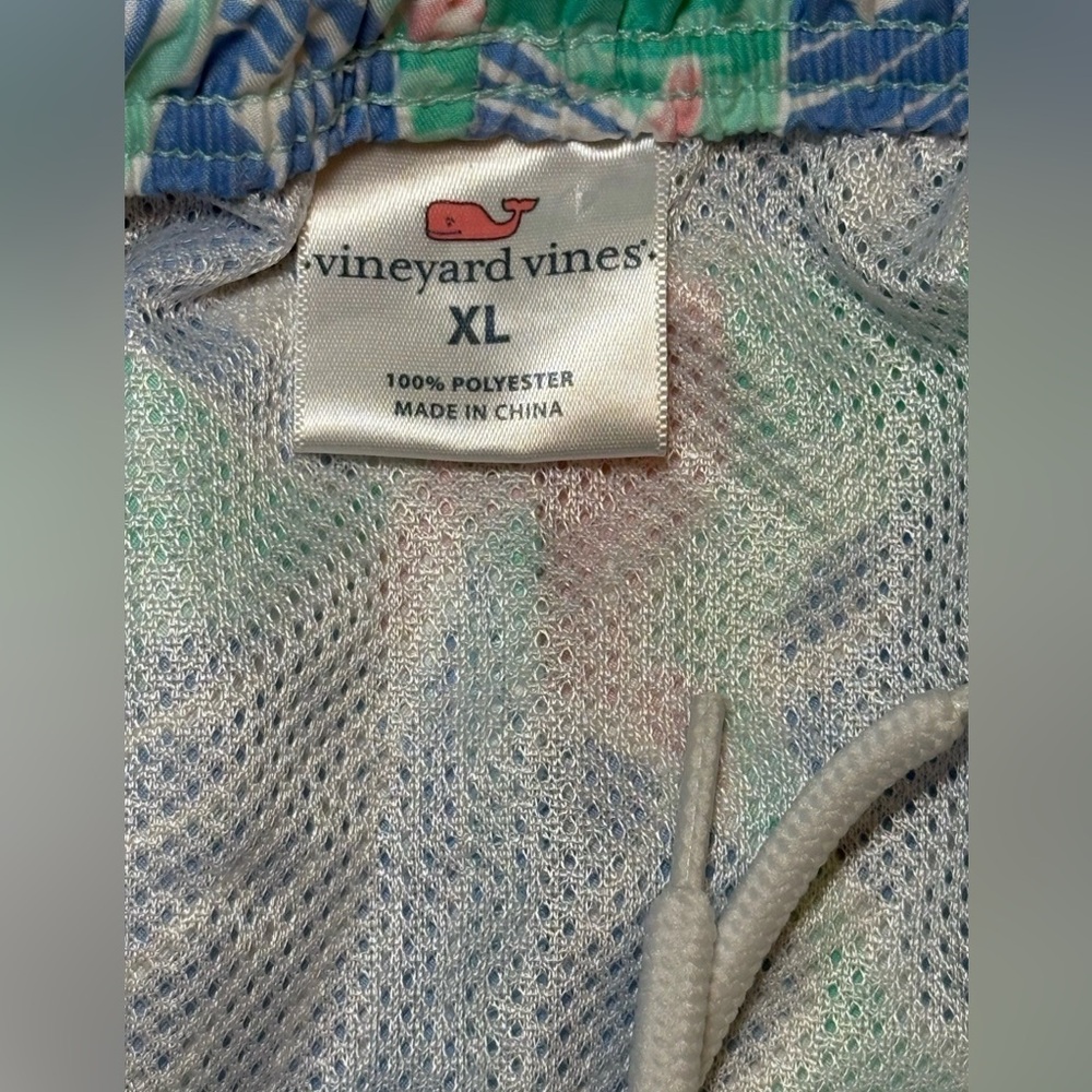 Vineyard Vines Swim Trunks Mens XL Beach Print Lined Bathing Suit 7" Quick Dry - Picture 4 of 8